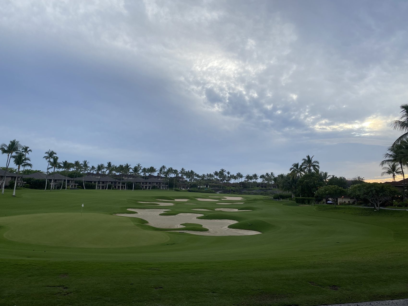 A green at Hualalai, early.