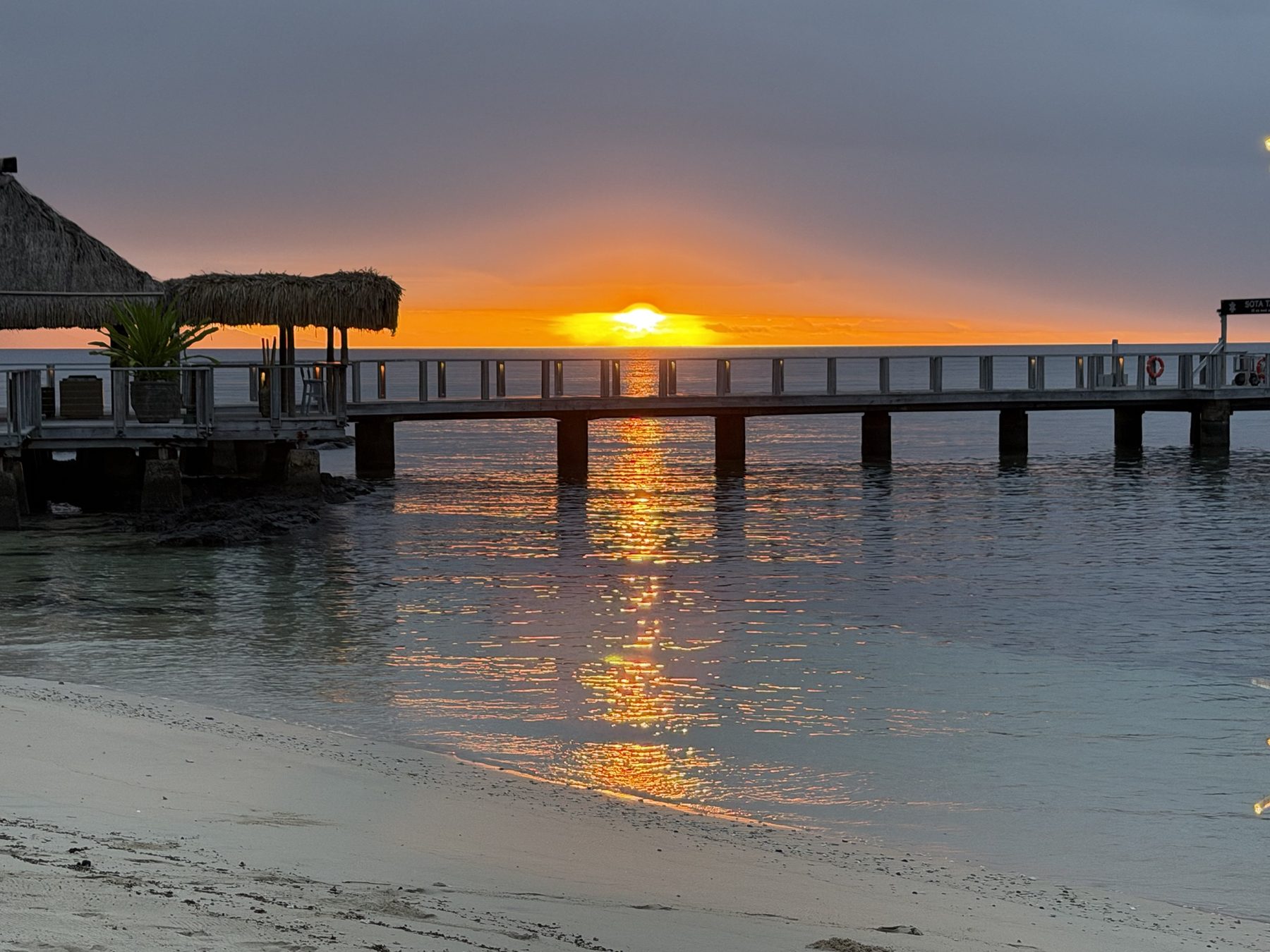 Sunset from the jetty.