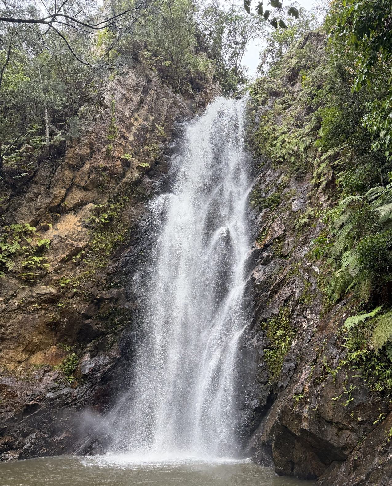 The waterfall at the end of the hike.