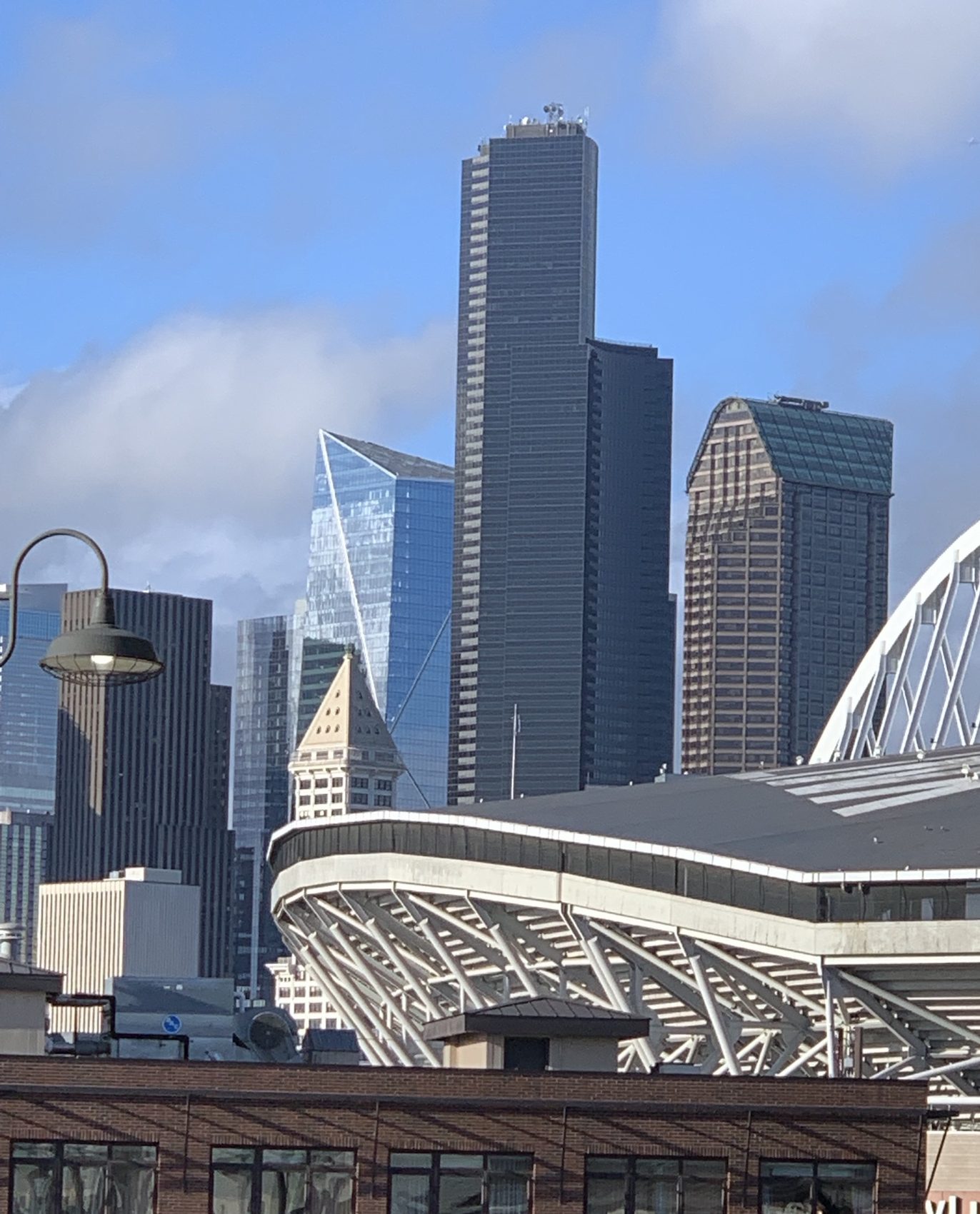 Downtown from the stadium district, just south of Pioneer Square.