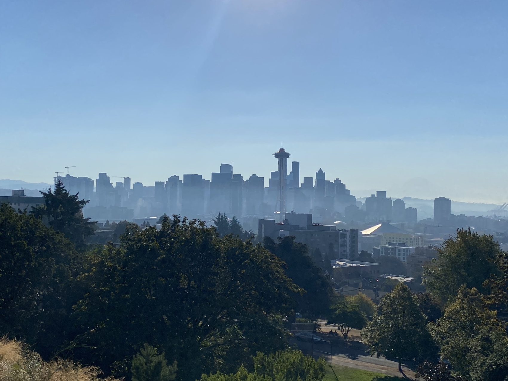 The skyline and the Space Needle from Kerry Park.
