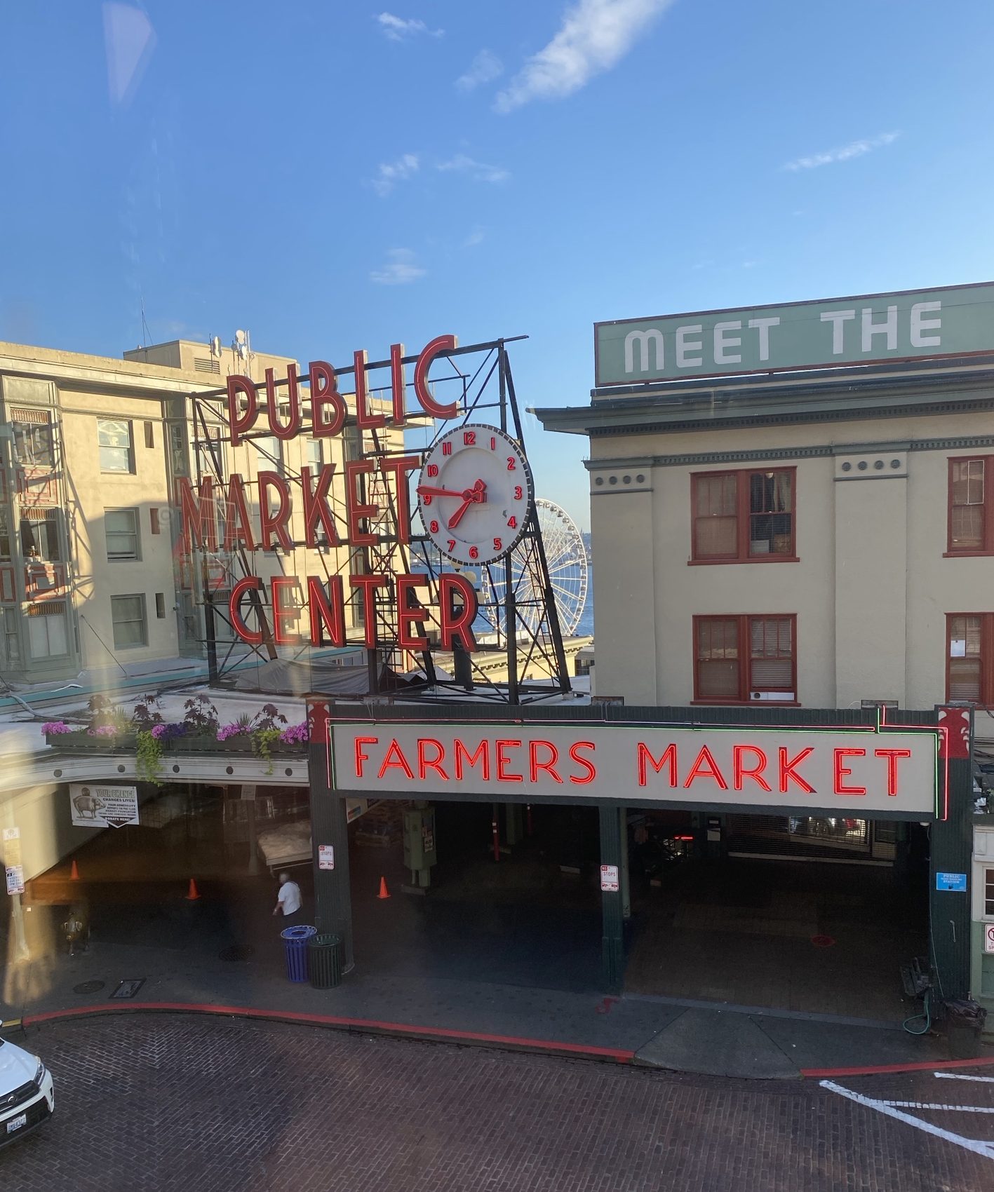 The Public Market Center sign at Pike Place.