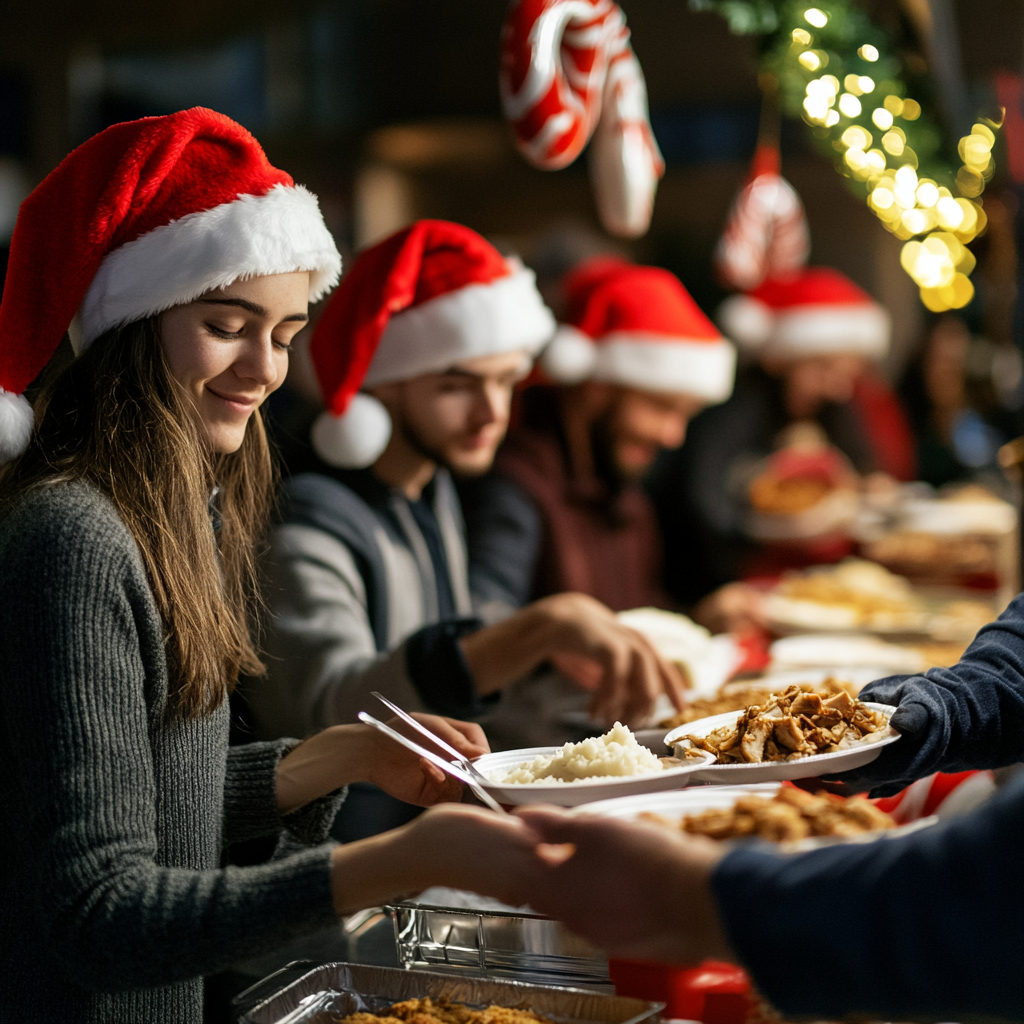 Feeding the needy on the holidays