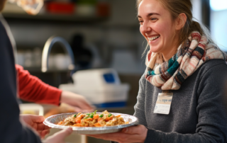 Brendon Pack food volunteer